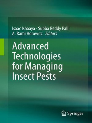 cover image of Advanced Technologies for Managing Insect Pests